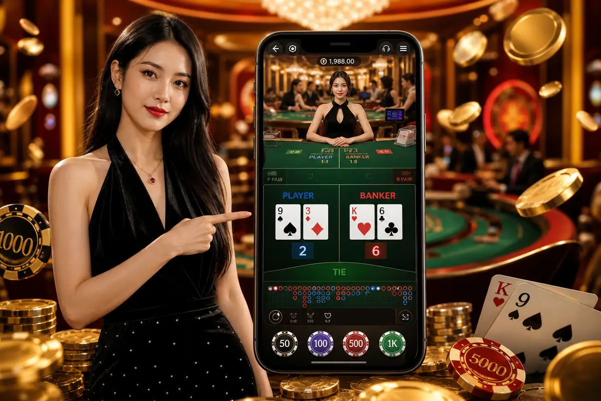 h505 Live Dealer Baccarat ဂိမ်းခန်း